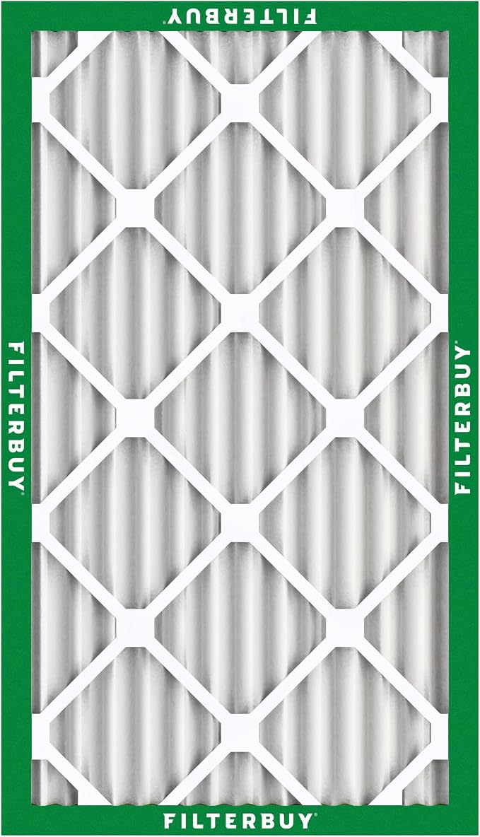 Filterbuy 16x24x2 Air Filter MERV 8 Essential Dust & Allergy Defense,