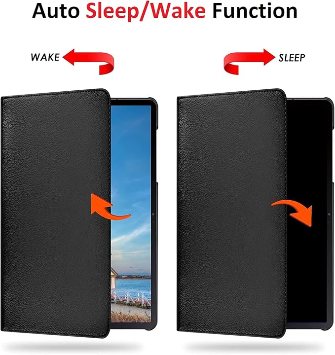 Vultic Rotating Case for Samsung Galaxy Tab A 8.4 2020 (8.4-inch) [SM-T307U] 360 Degree Stand [Auto Sleep/Wake] Folio PU Leather Smart Tablet Cover (Black)