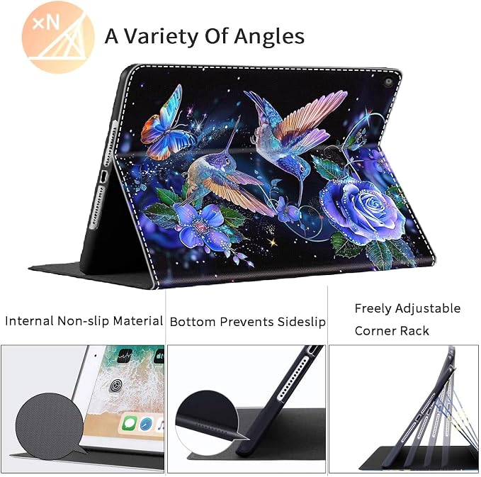 Case for iPad 10th Generation (2022 Release) 10.9 Inch Durable Shockproof Protective Cover for New iPad 10th gen 10.9 2022 Elephant Sunflower