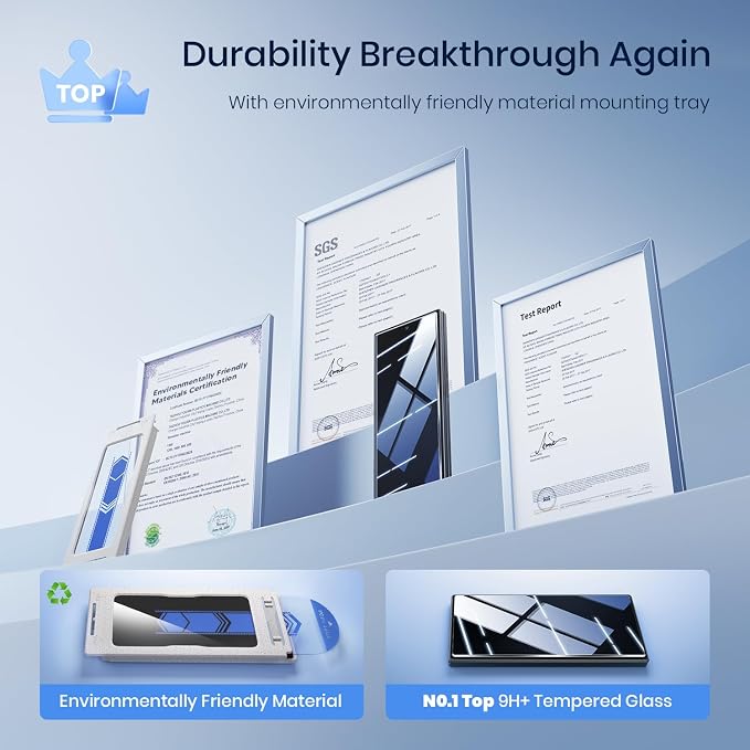 WSKEN 4 Pack Front Screen Protector for Samsung Galaxy Z Fold 7 - [Auto Dust Remove] [Zero Bubble] [NO.1 Top 9H+ Tempered Glass] 8K HD 12X Shatterproof Case FriendlyEasy Installation