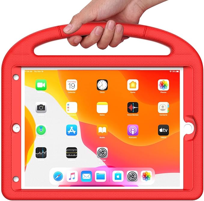 Kids Case for iPad 10.2 &amp 10.5 iPad 9th/8th/7th Generation 10.2 2021 2020 2019 Case with Screen Protector iPad Air 3rd Gen/Pro 10.5 inch Protective Cover with Handle Stand Black