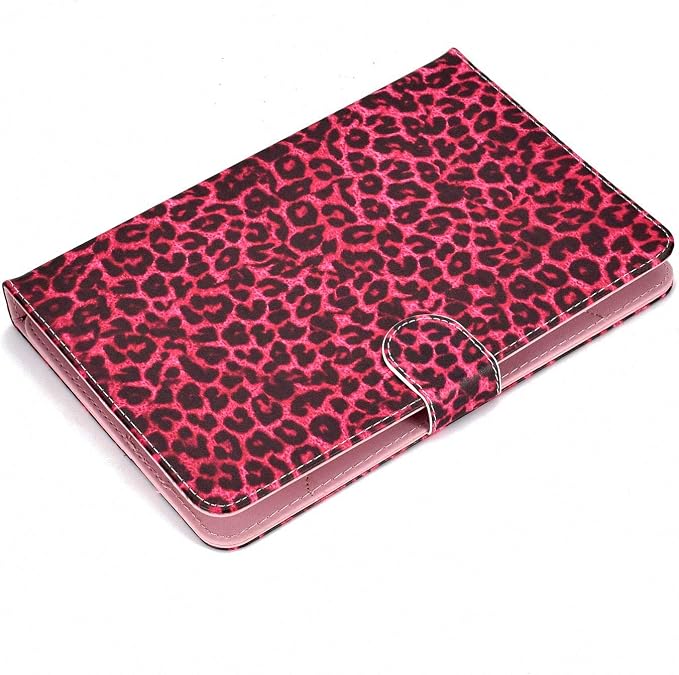 Universal 7 Inch Tablet Case Techcircle Ultra Slim Lightweight PU Leather Stand Folio Flip Wallet Protective Shell Case [Card Slots] [Magnetic Closure] for All 7 Android Tablet PC Cherry Blossom