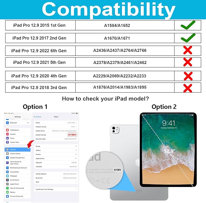 Case for iPad Pro 12.9 2nd Generation 2017& 2015 1st Generation, Heavy Duty Rugged TPU Protective Cover with Screen Protector- Stand + Handle Hand & Shoulder Strap + Pencil Holder- Mint Green
