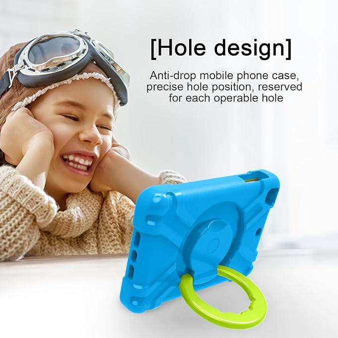 AKABEILA Compatible with Amazon Fire HD 8 2020/2022 Tablet Case，Rugged Kids Case with Stand Lightweight Shockproof Kids Friendly Tablet Cover Black