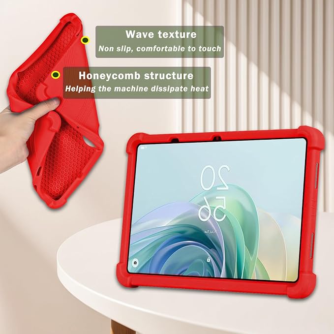 ATOOZ for TCL NXTPAPER 11/Tab 11 Gen 2 Tablet Case 11 inchBlack | Soft Silicone Shockproof Protective Cover Case for TCL Tab 11 Gen 2 Tablet with PC Stand