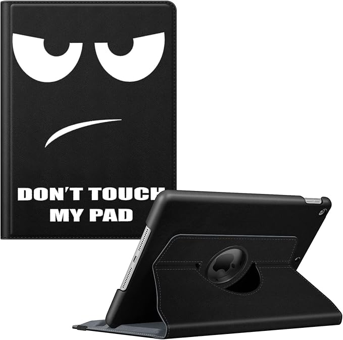 Fintie 360° Rotating Case for iPad 9th / 8th / 7th Generation 10.2 Inch | Swivel Stand Portrait &amp Landscape Viewing Shockproof Cover with Pencil Holder Auto Wake/Sleep Aqua Wave