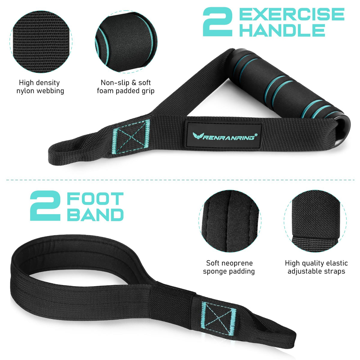 Pilates Bar Kit with 6 Latex Resistance Bands, Adjustable Exercise Bar