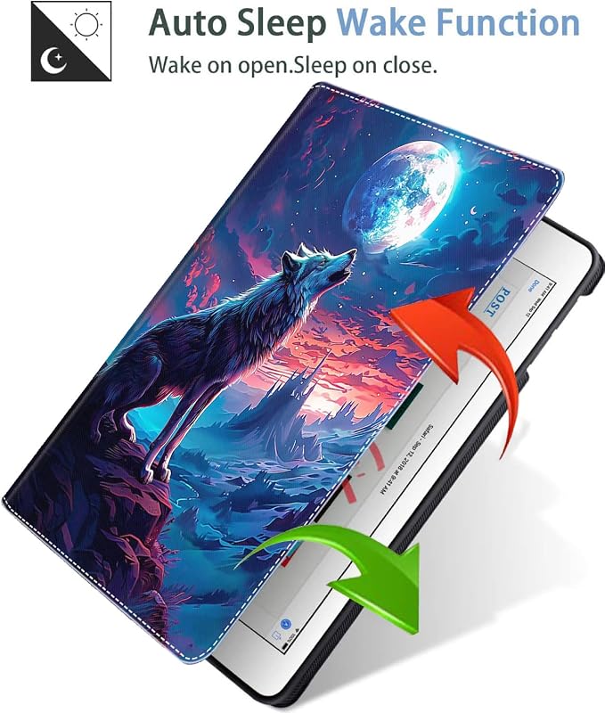 Case for iPad (A16) 11th Generation 11 Inch (2025) iPad 10th Generation 10.9 Inch (2022)，Slim Fit Foldable Standing Cover Case with Auto Sleep/Wake Retro Moth