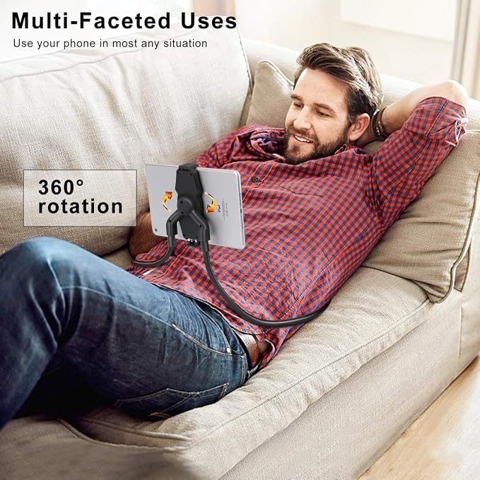 Cell Phone Holder Tablet Holder iPad Stand Universal Phone Stand | Lazy Bracket DIY Flexible Gooseneck Mounts with Multiple Function