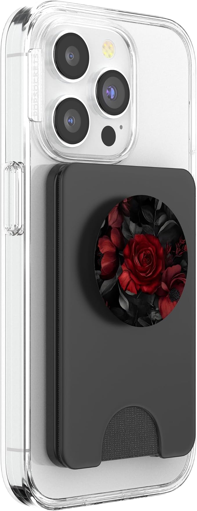 Goth Floral Red Rose Moody Black Dark Academia Flowers PopSockets PopWallet for MagSafe