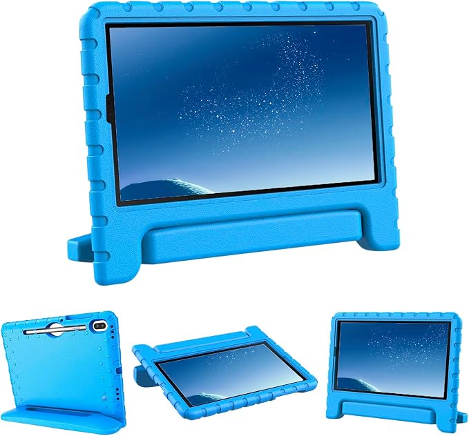 Kids Case for Samsung Galaxy Tab S6 Lite Shockproof Handle Stand Blue | Lightweight Kids Friendly EVACompatible with Samsung Galaxy Tab S6 Lite 10.4 Inch 2024/2022/2020 Release S Pen Holder