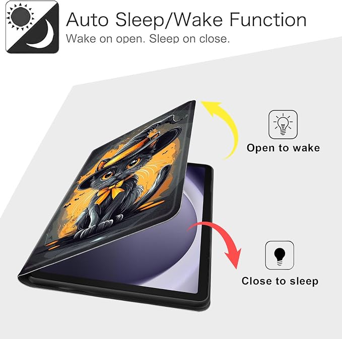 Case for Samsung Galaxy Tab A11 Plus 2026 &amp Galaxy Tab A9+ 11 Slim Smart Stand Cover with Auto Wake/Sleep Shockproof Protective Shell for Work &amp School Astronaut
