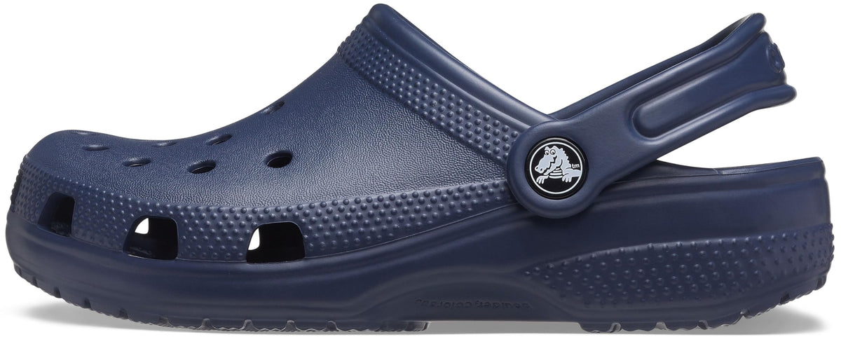 Crocs Unisex-Child Classic Clogs, Navy, 3 Little Kid