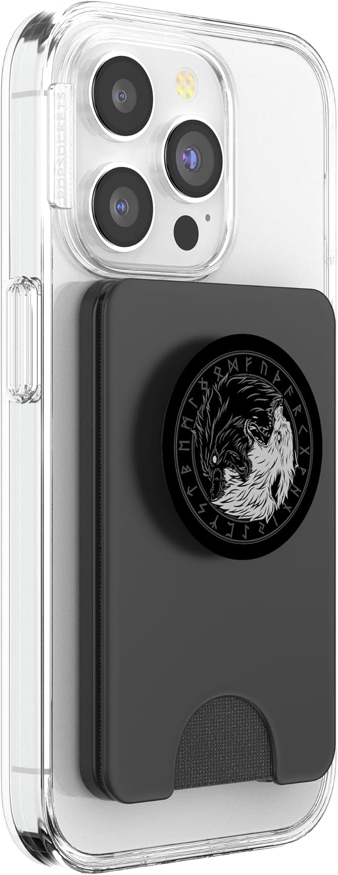 Sons of Fenrir - Sköll and Hati - Ying Yang Wolf PopSockets Adhesive PopGrip