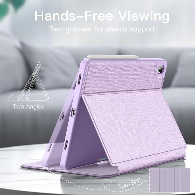 JETech Folio Case for Samsung Galaxy Tab S11 Black | Multi-Angle Stand Cover S Pen Holder Slim Protective Cover Auto Wake/Sleep