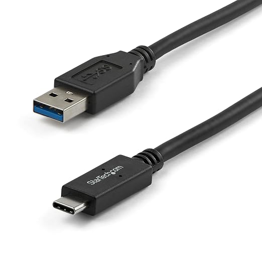 StarTech 3.3ft (1m) USB-C Cable 10Gbps 60W (3A) PD 8K 60Hz / 4K 144Hz USB-IF Certified Thunderbolt Compatible | USB-C to USB-C Thunderbolt 3 Compatible Reversible Connectors Sync and Back Up