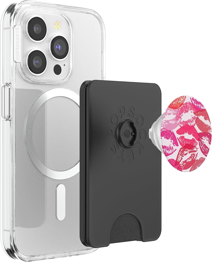 Coquette Aesthetic Pink Kisses Valentines Day Lips PopSockets Adhesive PopGrip
