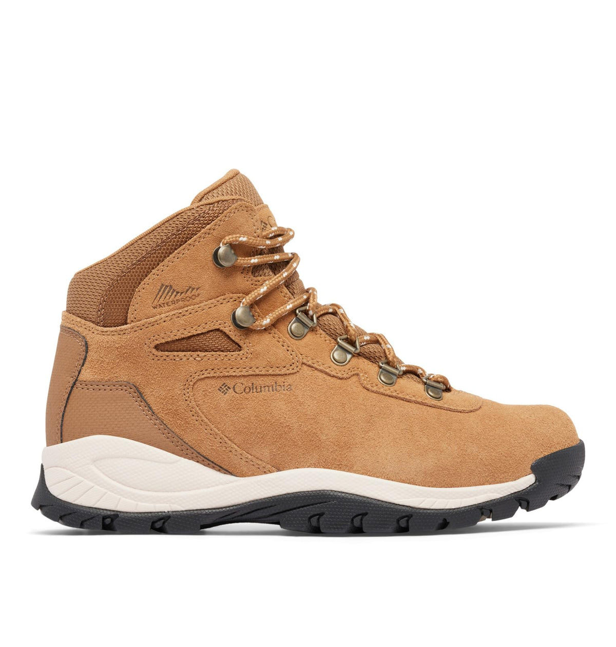 Columbia Womens Newton Ridge Plus Waterproof Amped, Elk/Dark Stone, 10