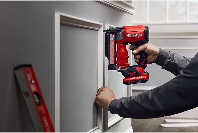 CRAFTSMAN V20 RP Pin Nailer, Nail Gun, 23GA, For 5/8-1-3/8 inch Pin Nails, Bare Tool Only (CMCN623B)