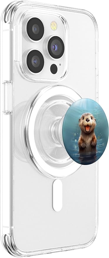 Cute Adorable Sea Otter PopSockets PopGrip for MagSafe