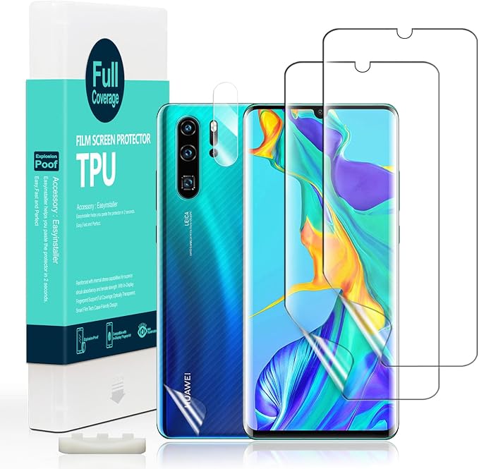 Ibywind For Huawei P30 Pro (2 Pcs) Screen ProtectorFlexible TPU FilmWith 1Pc Camera Lens Protector1Pc Back FilmBubble Free[Easy to install]
