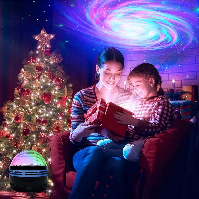 MAXROCK Galaxy Projector,Black Hole Projector with Remote Control for Adults Bedroom Decoration, Party, Nebula Lamp Night Light for Kid Gifts