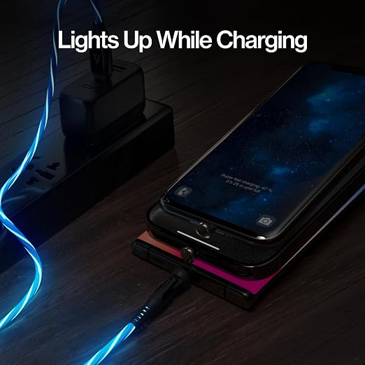 Statik 360 Pro Magnetic Charging Cable - Type C Charger Fast Charging 3 in 1 USB C to USB C Cable Micro USB &amp iProduct Tips USB A Adapter Fits All Devices - 100W Fast Charger Black 10FT/3M