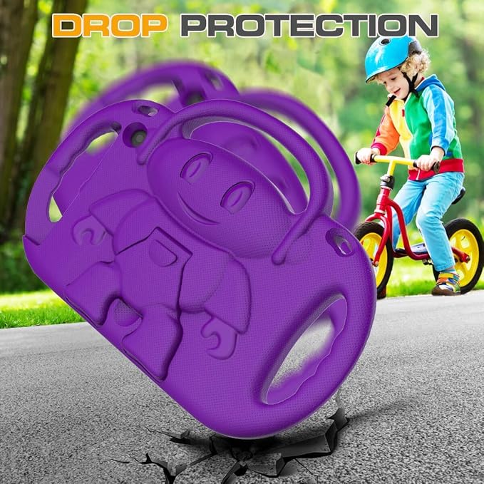 Kid-Proof Case for 8 Inch Tablet(12th/10th Generation 2024/2022/2020 Release) - Durable Shockproof Protective Cover with Shoulder Strap for 8 Plus Tablet Not for iPad Samsung Tablet Black