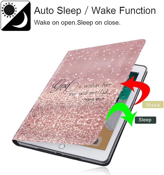 for Samsung Galaxy Tab A8 10.5 2022 Case and Coaster Set Adjustable Stand with Auto Sleep/Wake Shockproof Cover for Samsung Galaxy A8 10.5 Tablet SM-X200/X205/X207 Bible Verse Quotes Psalm 46:10