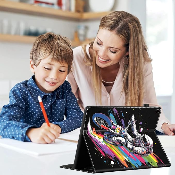 Case Cover for Amazon All-New Kindle Fire 7 Tablet (2022 Release-12th Generation) Latest Model 7 Slim Folding Stand Cover with Auto Wake/Sleep Dancing Skeleton in Mexican Costume
