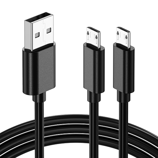 3.3FT Micro USB Cable for Old Android Phones/Headphones Charger 5Pack 60W USB A to Micro USB Cable for Samsung Galaxy S6/S7 J7 Edge Note 5 PS4/PS3 Controller Kindle Charger Cable Replacement MP3