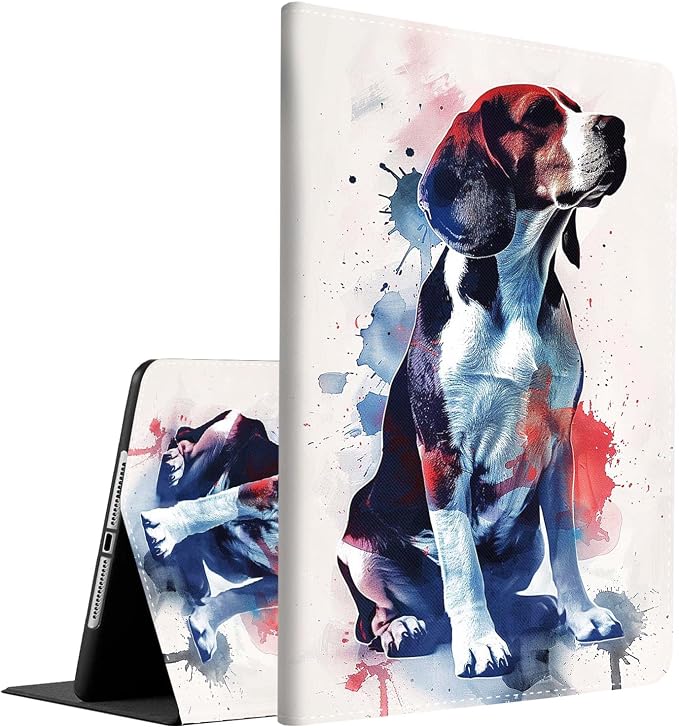 Case for iPad (A16) 11th Generation 11 Inch (2025) iPad 10th Generation 10.9 Inch (2022)，Slim Fit Foldable Standing Cover Case with Auto Sleep/Wake ，Moth Moon