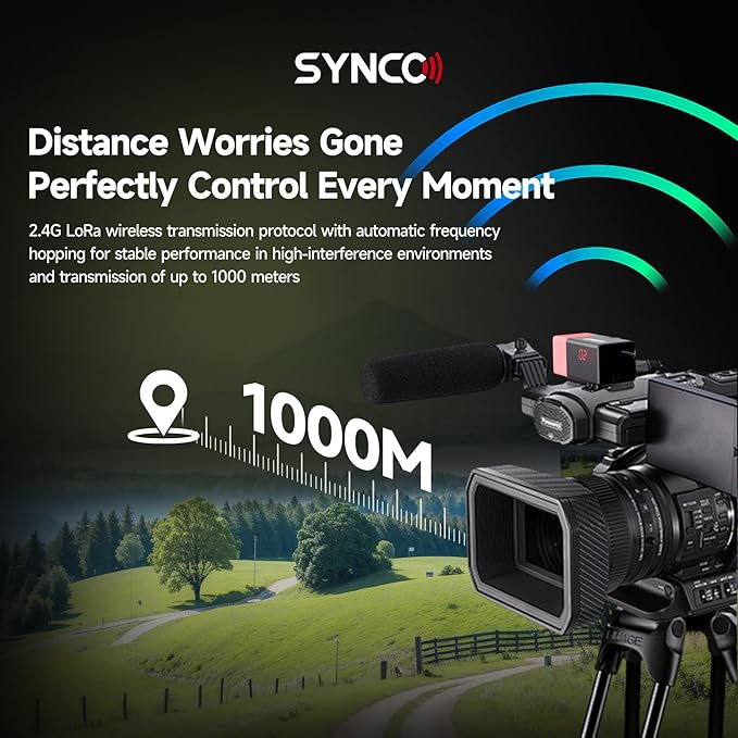 SYNCO Wireless Tally Light Camera Eye CE3 System (4 Tally Lights) for Studios and Live 2.4G LoRa Lightweight and Portable vMix Compatible, Control 32 Dual-Color Indicator Lights