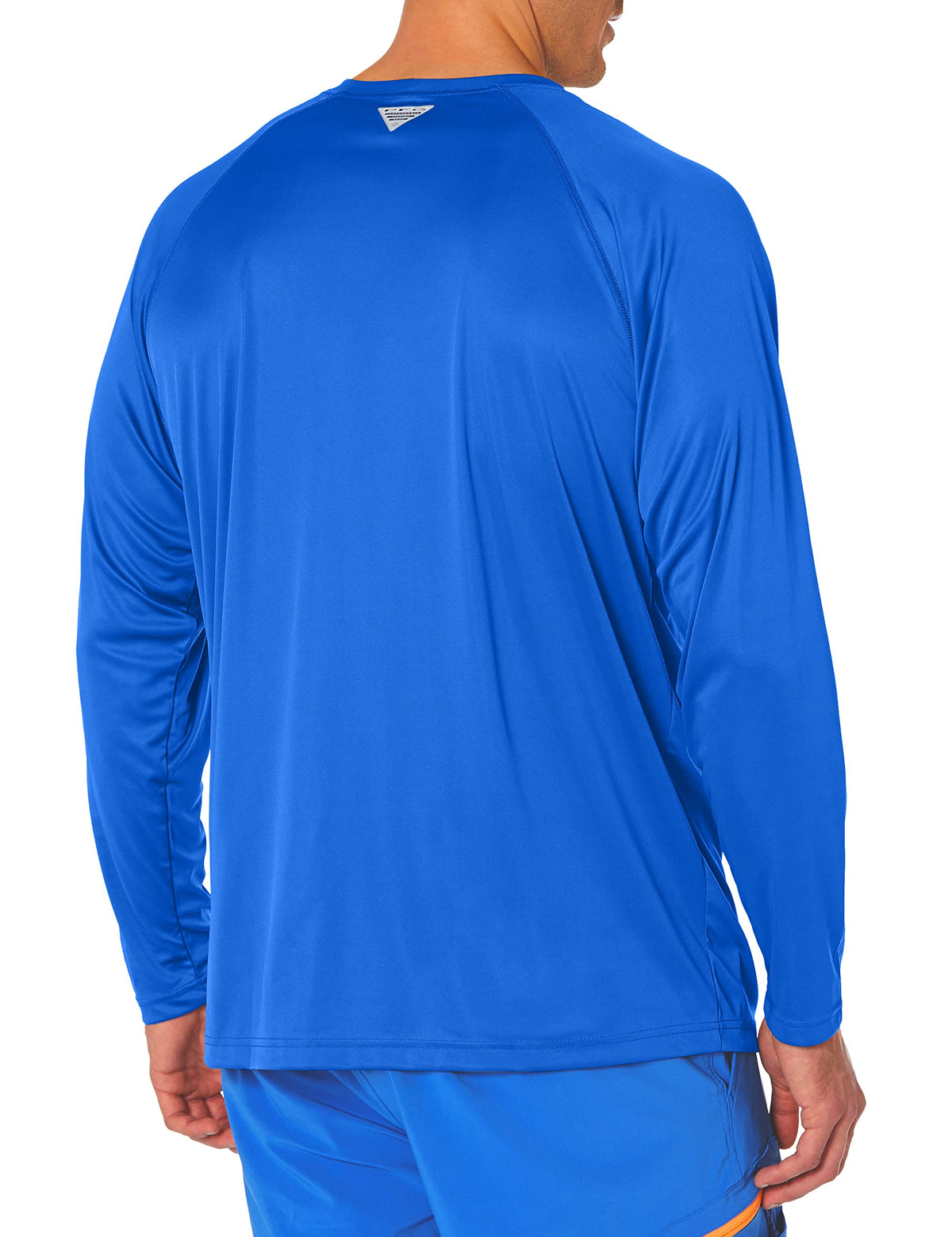 Columbia Men's Terminal Tackle Long Sleeve Shirt, Tanzanite/White Logo, 4X Tall