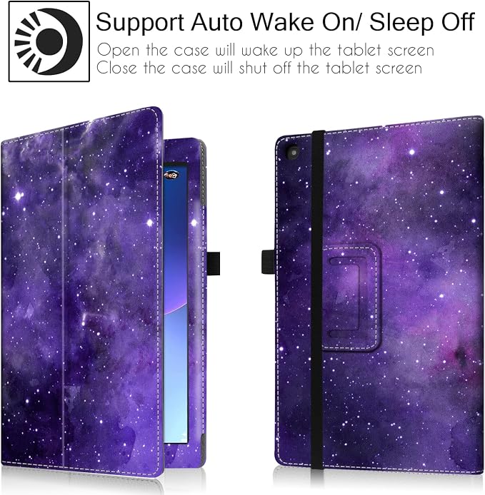 Folio Case for 10.1 Inch Previous Fire HD 10 Tablet | Famavala Stand Cover for [7th/9th Generation 2017/2019 Released] (BlueSky)