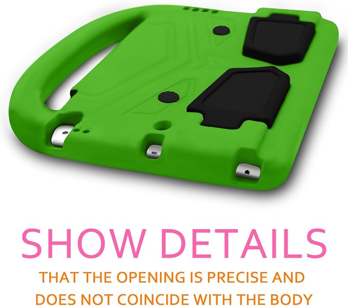 Kids Case for 7.9 iPad Mini 5/4/3/2/1 Silicone Shockproof Cover with Handle Kickstand Black