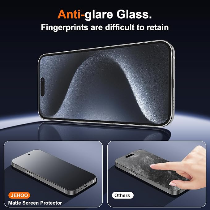 [2 Pack] Matte Privacy Glass Screen Protector Designed for iPhone 11 / iPhone XR Anti-Glare Anti-Fingerprint Install Frame 9H Tempered Glass