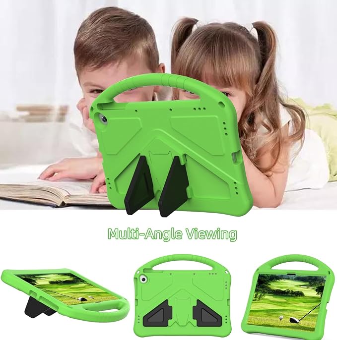 Tablet Case with Built-in Handle and Kickstand Kids Friendly Shockproof Cover Lightweight Compatible with Google Pixel 11 inch Black