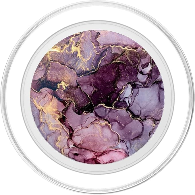 Cool Purple-Gold Landscape Natural-Marble PopSockets Adhesive PopGrip