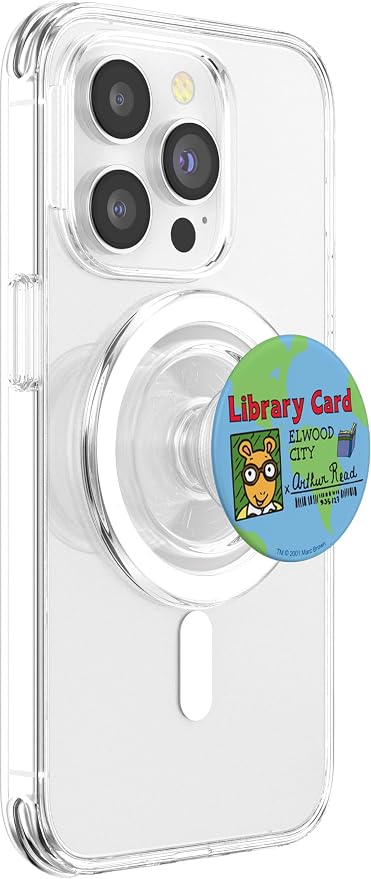 Arthur Globe Library Card PopSockets Adhesive PopGrip