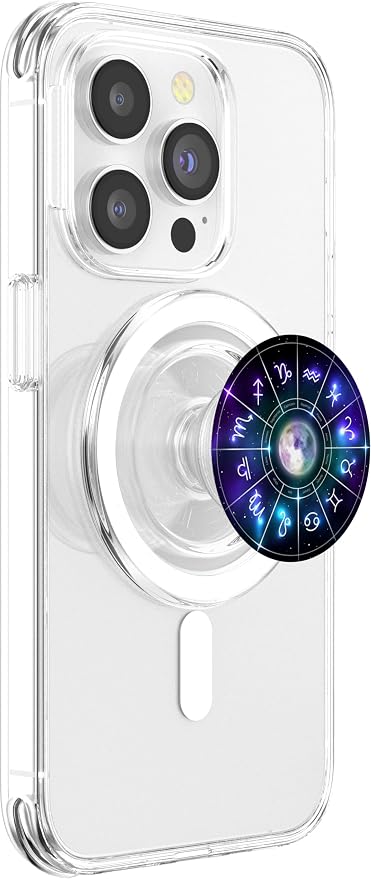Zodiac Astrology Wheel Star Sign Symbol Astrology Birth Grip PopSockets Adhesive PopGrip