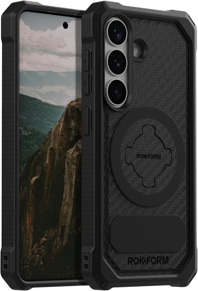 Rokform Rugged Case for Galaxy S26 Magnetic + RokLock (Black)