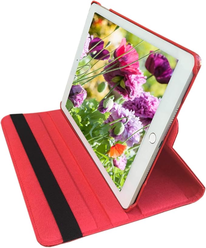 Case for iPad Air 1st Generation Models A1474 A1475A1476 360 Rotating Stand with Wake Up/Sleep Function Also for iPad 6th 5th Air2nd Generation 9.7 inch case (Art Flower)