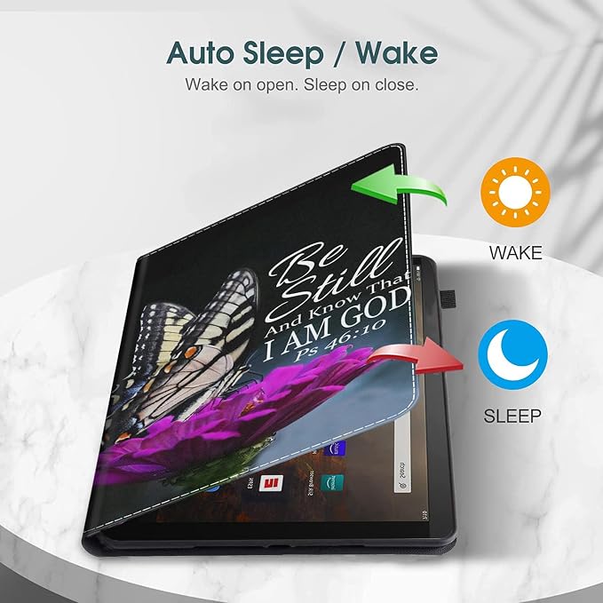 Case for All-New Amazon Fire HD 10 and 10 Plus Tablet (13th/11th Generation 2023/2021 Release) 10.1 - Slim Fit Standing Cover with Auto Sleep/Wake，Wolf
