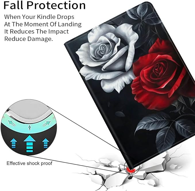 Case for Kindle Scribe 10.2 Inch (2022 Released) PU Leather Cover with Auto Sleep Wake for 10.2 Kindle Scribe Alpaca with Glasses