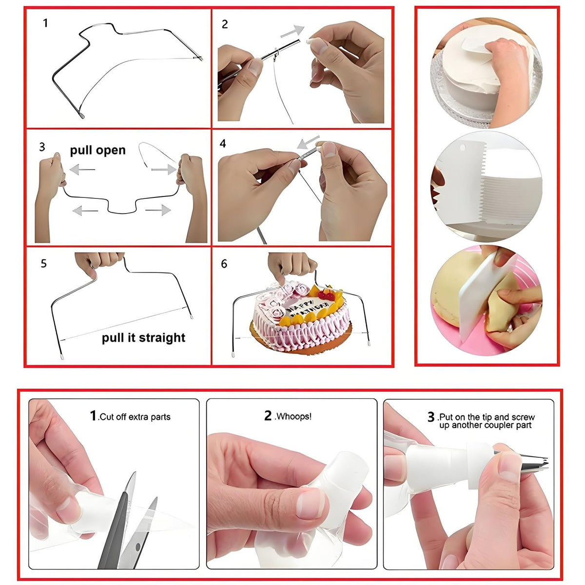 ANSLYQA Cake Decorating Kit, 237 Pcs Baking Tools