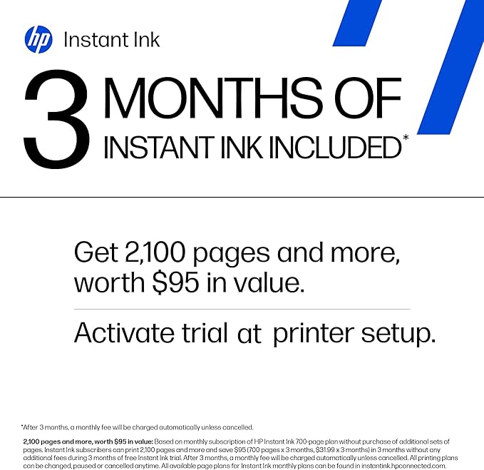 HP Envy Inspire 7955e Wireless Color Inkjet Printer, Print, scan, copy, Easy setup, Mobile printing, Best-for-home, 3 month Instant Ink trial included, AI-enabled (1W2Y8A)
