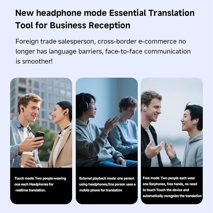 Wisoqu AI Language Translator Device, Real Time 140+ Languages Text Voice Photo Translation with Video Call Support, for Travel Business Communication