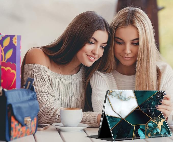 Case for New iPad (A16) 11th Generation 11 Inch 2025 for iPad 10th Generation 10.9 2022 Multi-Angle Smart Stand Cover Auto Sleep/Wake Halloween Panda Wizard and Pumpkin