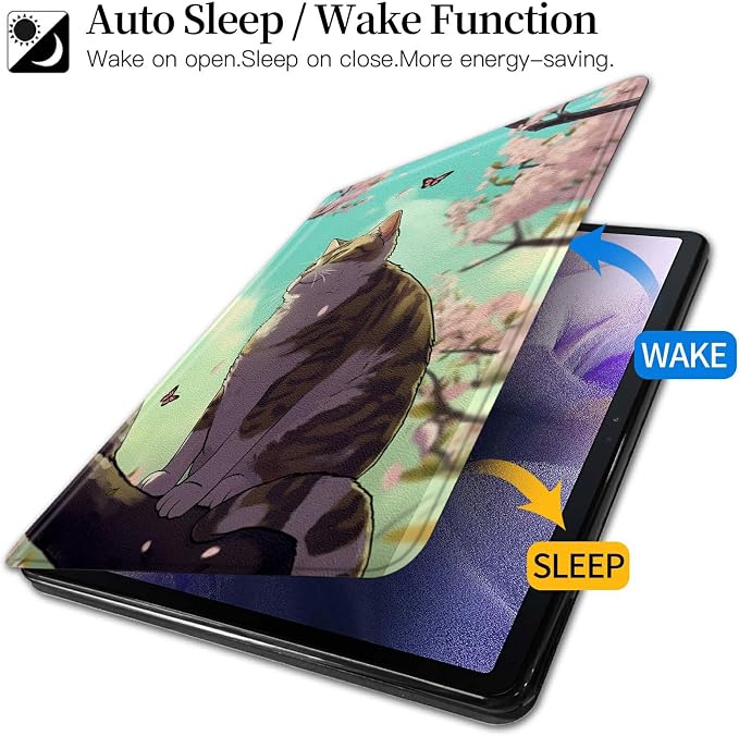 American Flag Deer Pattern Case for All-New Amazon Kindle Fire 7 Inch Tablet (9th/7th/5th Generation 2019/2017/2015 Release)360 Degree Rotating Stand Protective Cover with Auto Sleep/Wake